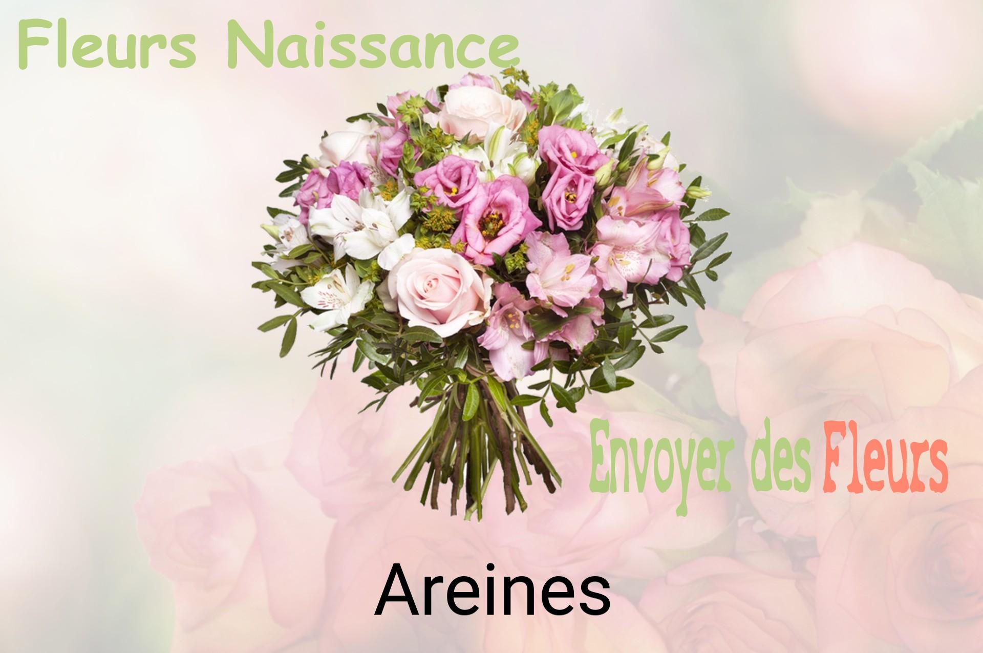 Bouquet de fleurs de naissance livré à Areines